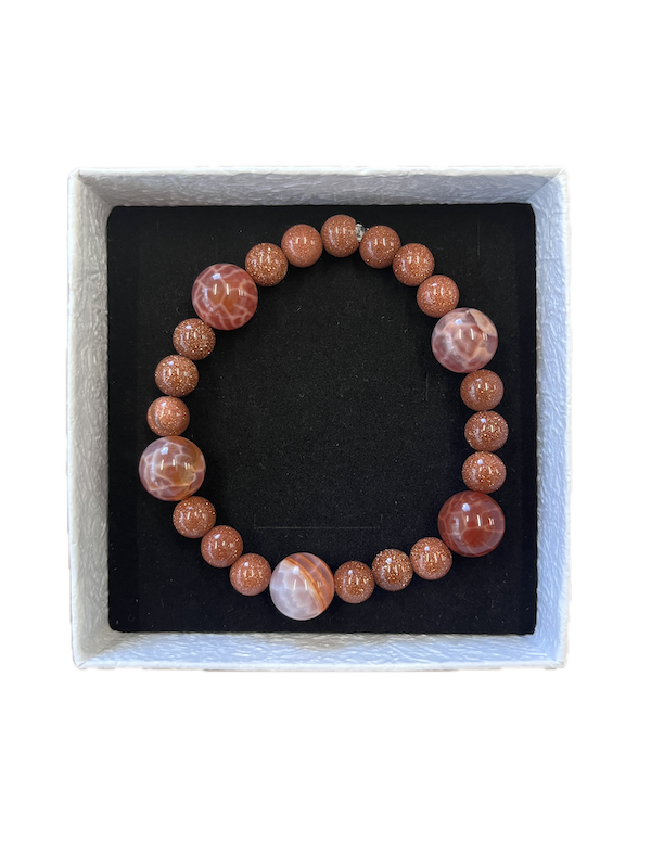 armband krab agaat