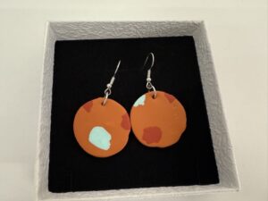 Handgemaakte oorbellen klei | Oranje