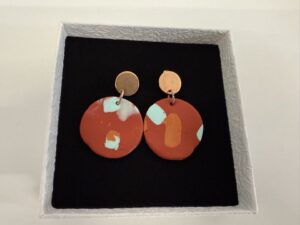 Handgemaakte oorbellen klei | Rood