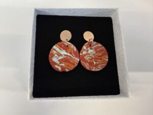 Handgemaakte oorbellen klei | Oranje – Variant