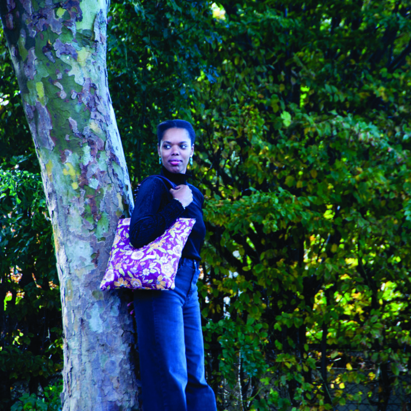 Handgemaakte tas Floral Romance,