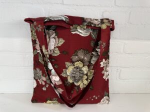 Handgemaakte tote bag Zonnelijnen