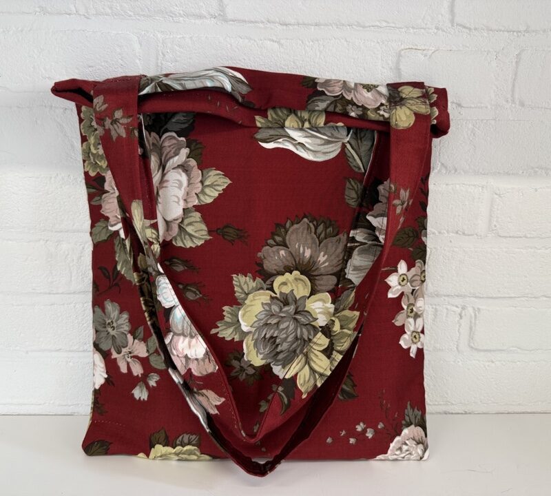 Handgemaakte tote bag Zonnelijnen