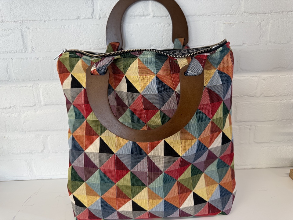 Handgemaakte tas Handtas GeoChic Classic - Afbeelding 2