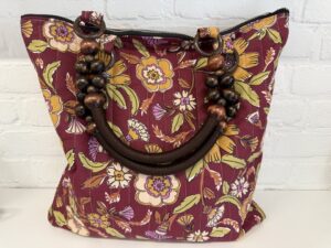 Handgemaakte tas Floral Romance,