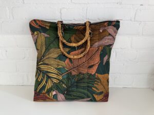 Handgemaakte Handtas Tropisch chic, Bamboo Edition