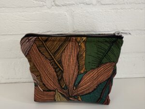 Handgemaakte make-up tasje,Mini Tropisch chic,
