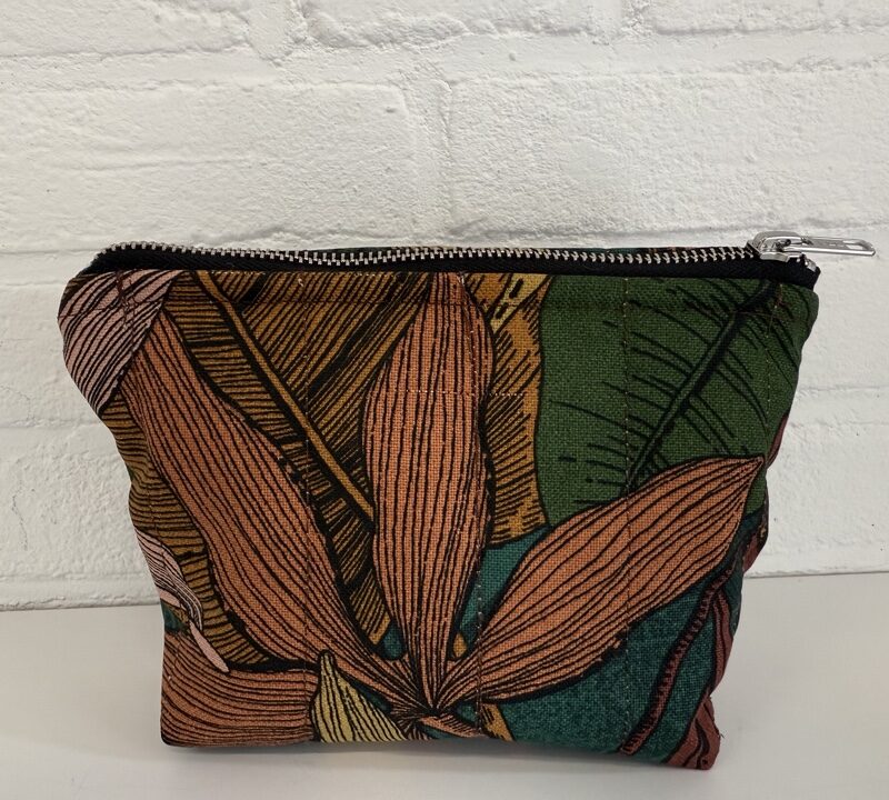 Handgemaakte make-up tasje,Mini Tropisch chic,
