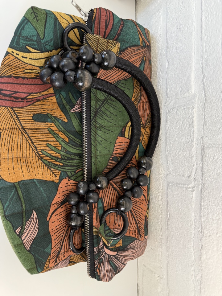 Handgemaakte tas Handtas tropisch chic - - Afbeelding 2