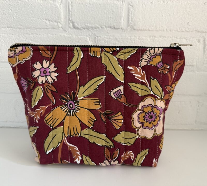 Handgemaakte Floral Romance,Make-up tasje.