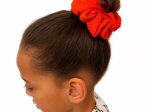 Scrunchis oranje kleur /S