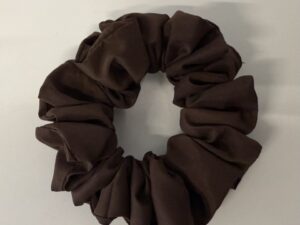 Scrunchis bruin naturel kleur /S