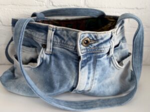 jeans Schoudertas, Afmetingen: 36 cm bij 24 cm hoogt schouder35 cm