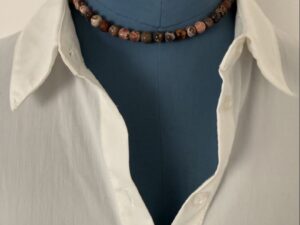 Handgemaakte Ketting edelsteen | hematiet | jaspis